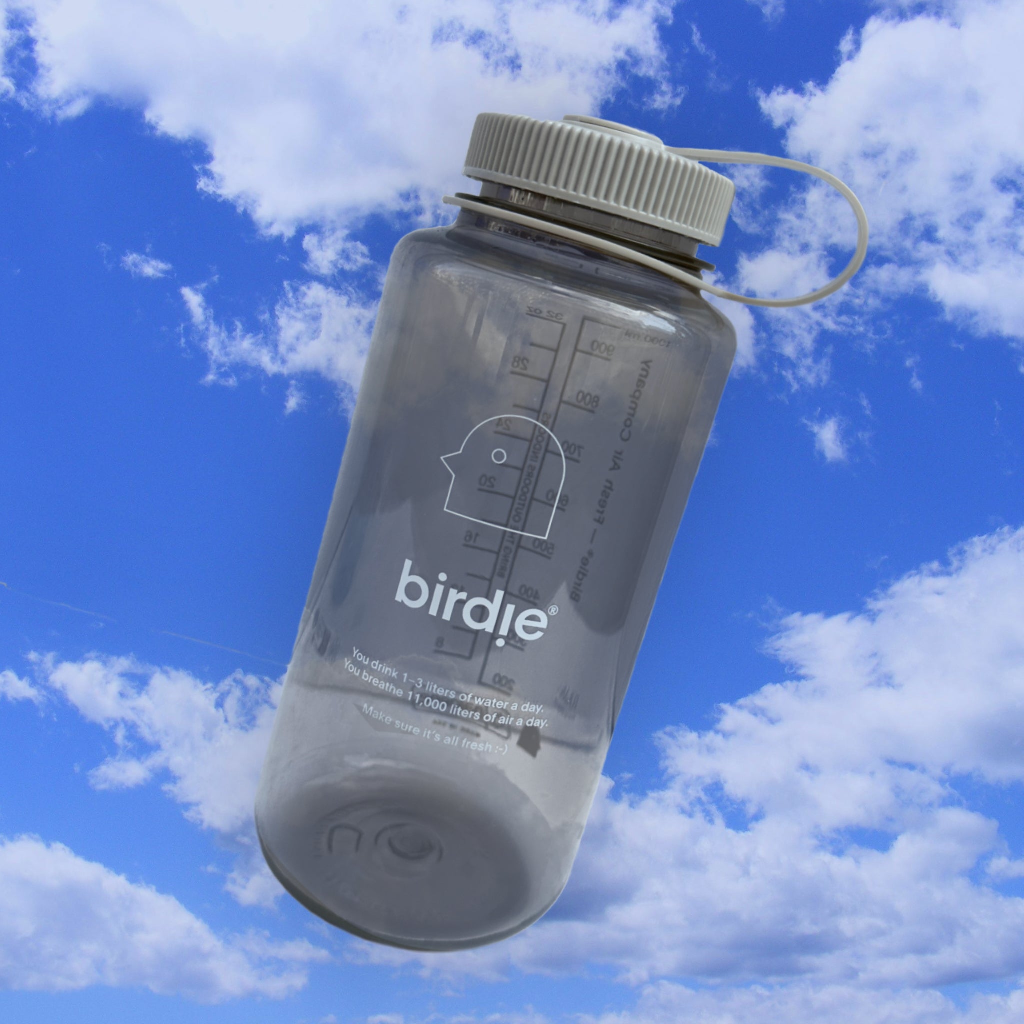 Birdie® Water Bottle — 1L (Cloudy)