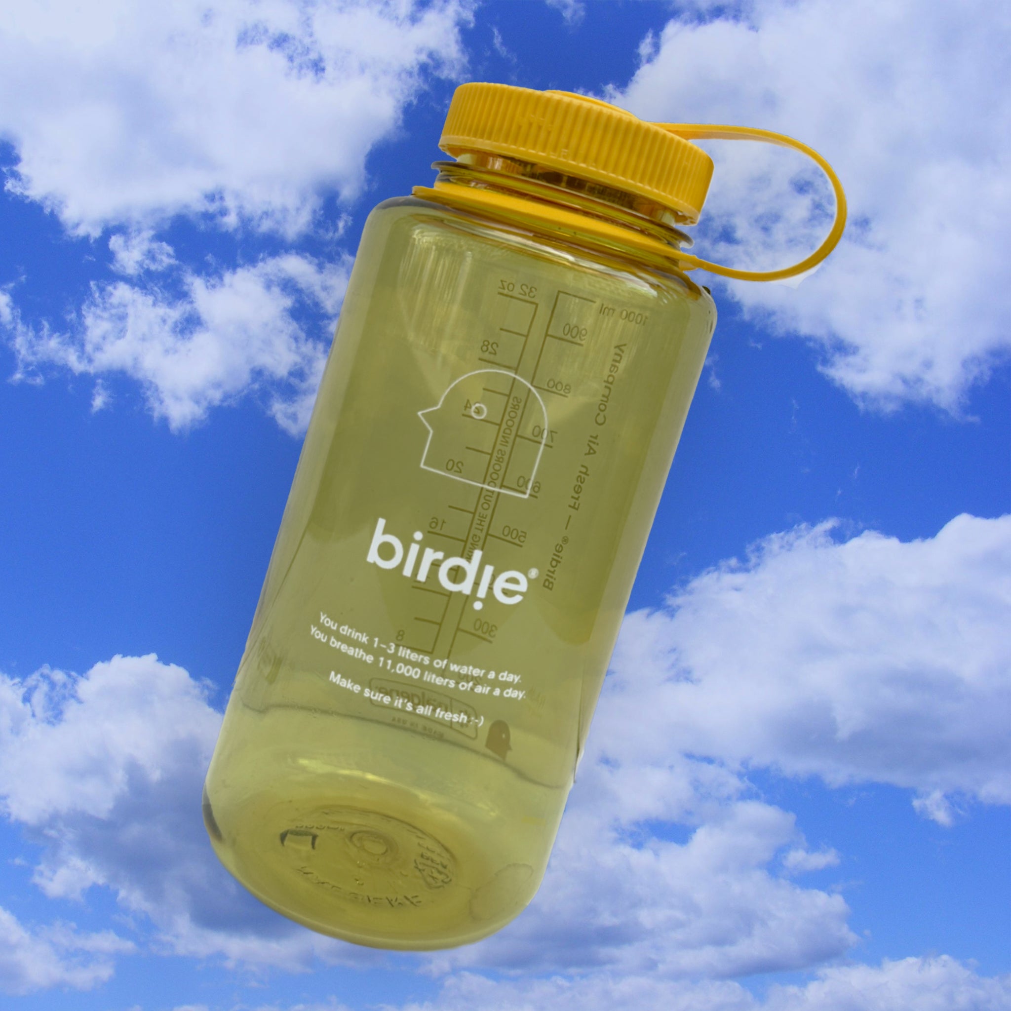 Birdie® Water Bottle — 1L (Canary)